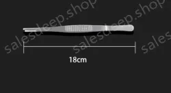 Stainless steel tweezers Straight round toe (thick) 18cm
