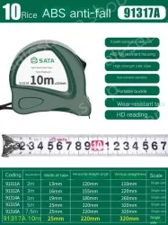 ABS drop resistance - 10 m - ruler width 25mm-91317A