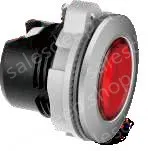 Blue transparent button, plastic spray painted silver edge, can be equipped with lamp holder module