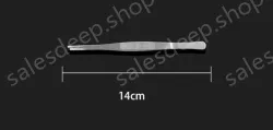 Stainless steel tweezers Straight round head (thick) 14cm