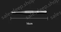 Stainless steel tweezers Straight round toe (thick) 16cm