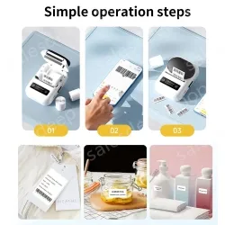 Portable label machine BQ262 (pink)