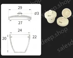 Ceramic crucibles 5ml+ lid